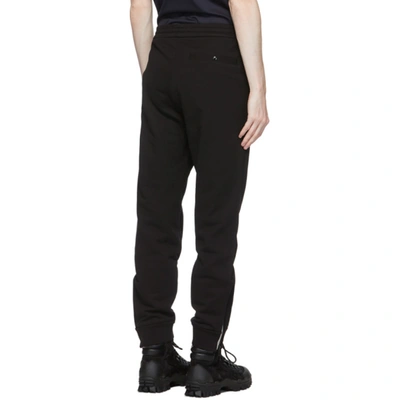 Shop Moncler Black French Terry Lounge Pants In 999 Black