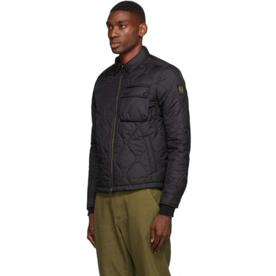 Shop Belstaff Black Quilted Wayfare Jacket In 90000 Black