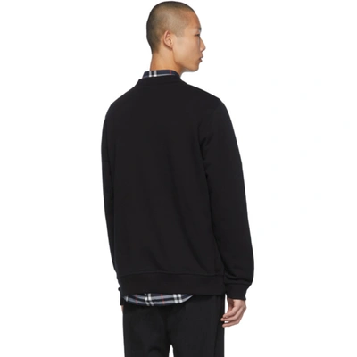 Shop Burberry Black Dryden Sweatshirt