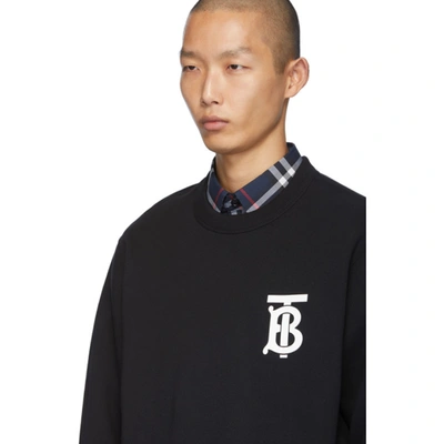 Shop Burberry Black Dryden Sweatshirt