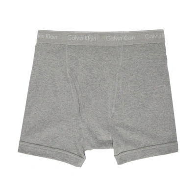 Shop Calvin Klein Underwear Three-pack Multicolor Classic Fit Boxer Briefs In 900 Bkgrywh