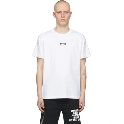 HELMUT LANG 白色“IMPRESS” T 恤