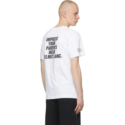 Shop Helmut Lang White 'impress' T-shirt In Chalk White - Vo2