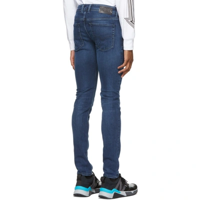 Shop Diesel Indigo Sleenker 009qi Jeans In 01 Denim