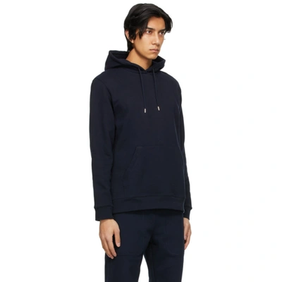 Shop Norse Projects Navy Vagn Classic Hoodie In 7004 Dknavy