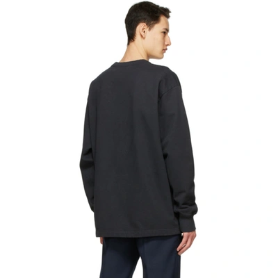 Shop Acne Studios Black Logo Sweatshirt