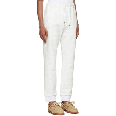 Shop Fendi White 'forever ' Lounge Pants