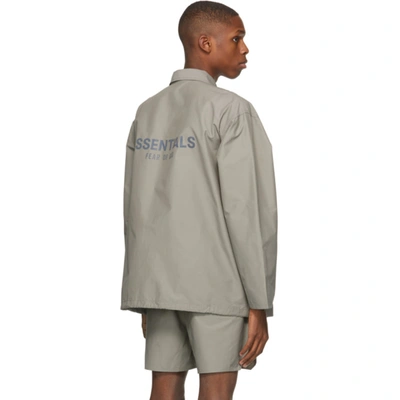 Essentials Taupe Souvenir Jacket In Umber
