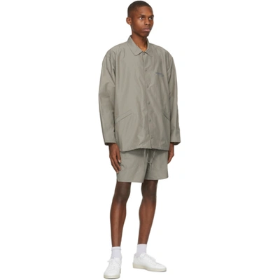 Essentials Taupe Souvenir Jacket In Umber
