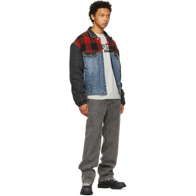 Shop Diesel Blue D4d Denim J1 Lumberjack Jacket In 01 Blue