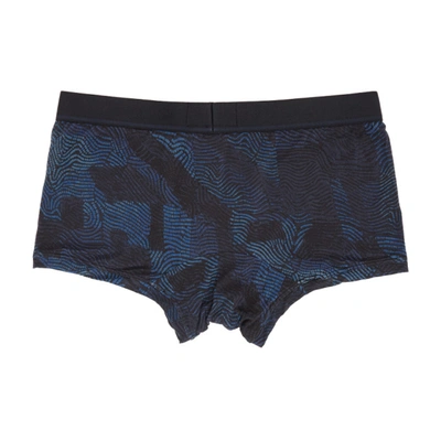 Shop Ermenegildo Zegna Indigo Earthbound Trunk Boxers In 418 Indigo