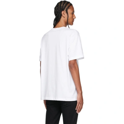 Shop Versace Jeans Couture White Regalia Logo T-shirt In E003 Bianco Ottico
