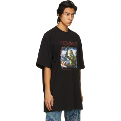 Black Heavy Metal Electric Logo T-shirt