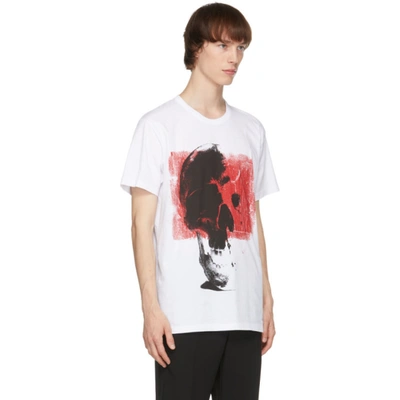 Shop Alexander Mcqueen White Punk Skull Oversize T-shirt In 0900 Whtmix