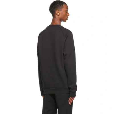 Shop Adidas Originals Black Adicolor Essentials Trefoil Sweatshirt