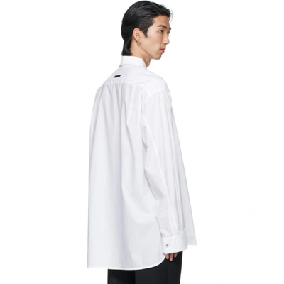 Shop Fear Of God White Easy Collared Shirt