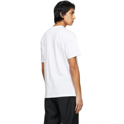 Shop Givenchy White Print House T-shirt In 100 White