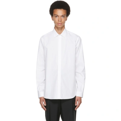 Shop Valentino White Cotton Shirt In 001 Bianco Ottico