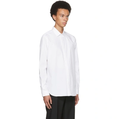 Shop Valentino White Cotton Shirt In 001 Bianco Ottico