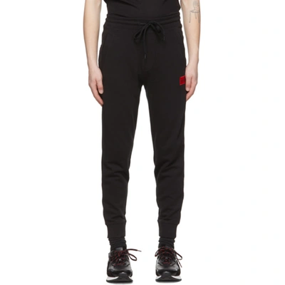 Shop Hugo Black Doak212 Lounge Pants In 1 Black