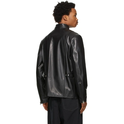 Shop Acne Studios Black Leather Jacket