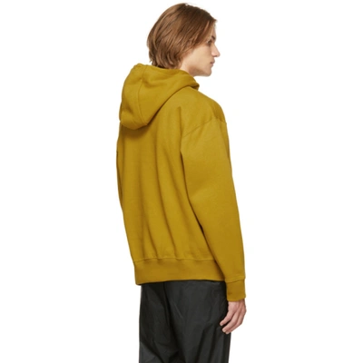 Shop Nike Khaki Fleece Acg Pullover Hoodie In Peat Moss/desert Mos