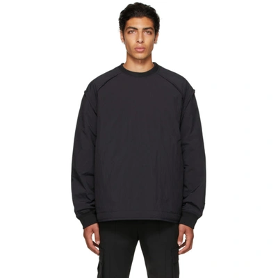 Shop Juunj Black Padded Sweatshirt In 5 Black