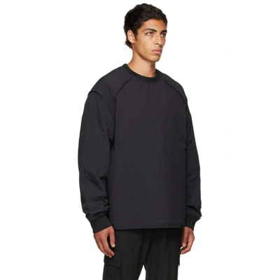 Shop Juunj Black Padded Sweatshirt In 5 Black