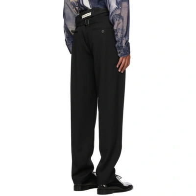 Y/project Black Classic Asymmetric Waist Trousers | ModeSens