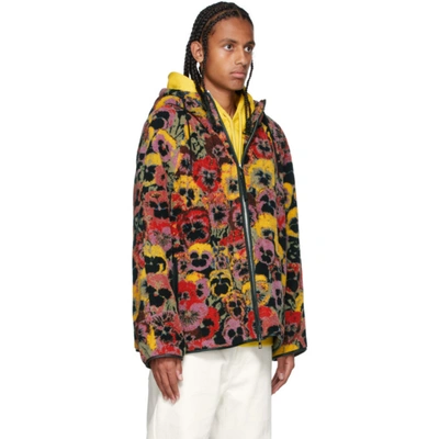 Shop Loewe Multicolor Pansies Fleece Jacket In 9990 Multicolor