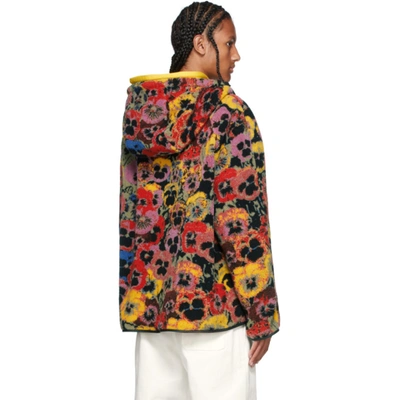 Shop Loewe Multicolor Pansies Fleece Jacket In 9990 Multicolor