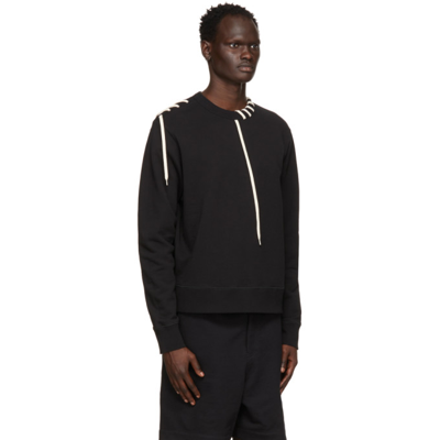 Shop Craig Green Black Laced Sweatshirt