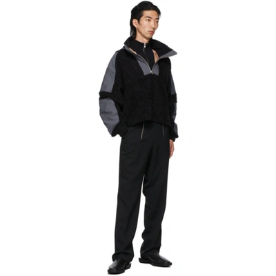Shop Gmbh Black & Grey Paneled Mathis Zip-up Jacket In Black/grey