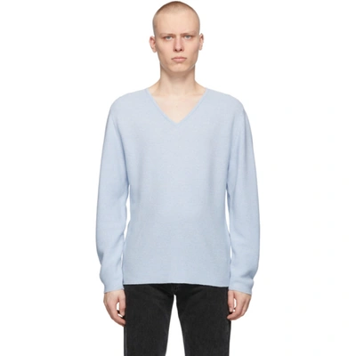 Shop Séfr Blue Linus Sweater In Pale Blue