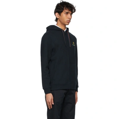 Shop Loro Piana Navy Horsey Hoodie In W000 Blue Navy