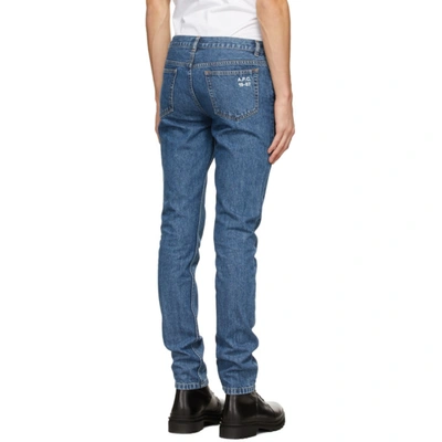 Shop Apc Blue Petit New Standard Jeans In Iab Lgtblu