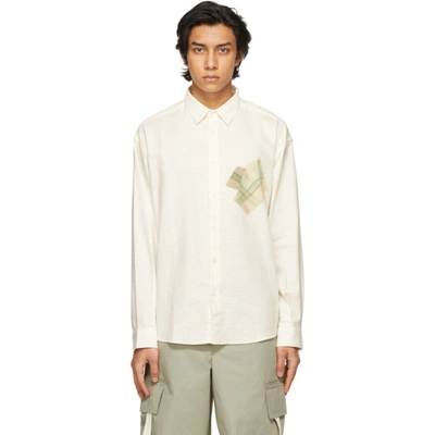 Shop Jacquemus Off-white 'la Chemise Henri' Shirt In Print Handkerchief