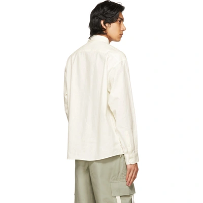 Shop Jacquemus Off-white 'la Chemise Henri' Shirt In Print Handkerchief