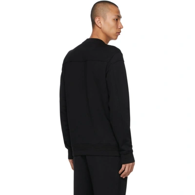 Shop Ermenegildo Zegna Black Logo Sweatshirt In K09 Black