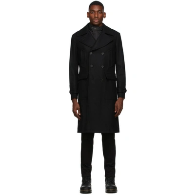Belstaff Black Wool New Milford Coat In 90000 Black | ModeSens