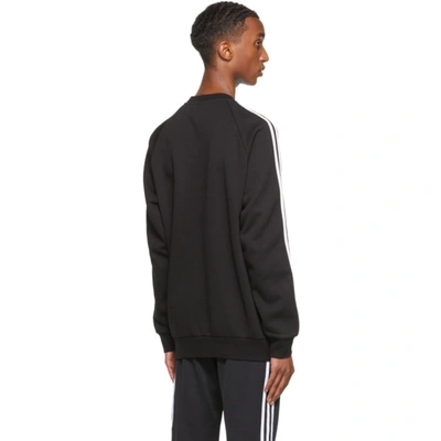 Shop Adidas Originals Black Adicolor Classics 3-stripes Crew Sweatshirt