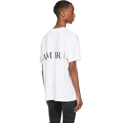 Shop Amiri White 'm.a.' T-shirt