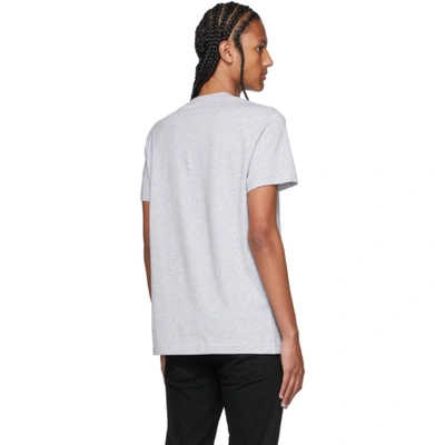 Shop Versace Jeans Couture Grey Rubber V-emblem T-shirt In E802 Grigio