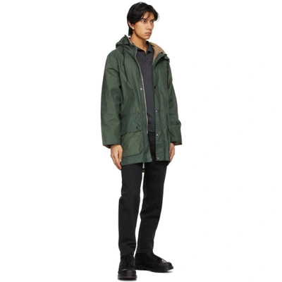 Shop Barbour Khaki Hiking Jacket In Lt Forest