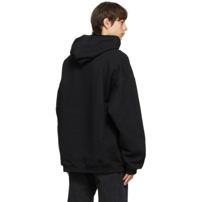Shop Vetements Black 'limited Edition' Big Logo Hoodie In Black 14619683
