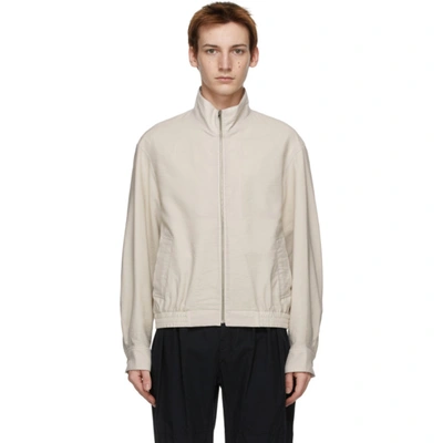 Shop Lemaire Grey Light Wool Glazed Jacket In 911 Lt Pelican Grey