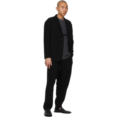 Shop N.hoolywood Black Tapered Wide Easy Trousers
