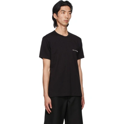 Shop Comme Des Garçons Shirt Black Logo T-shirt In 1 Black