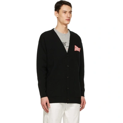 Shop Givenchy Black Overszied Car Cardigan In 001 Black