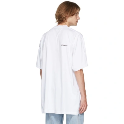Shop Vetements White 'no Mainstream' T-shirt